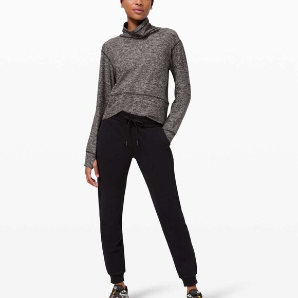 Lululemon Ready to Rulu Pullover Heathered Black Size 6 - Picture 3 of 8